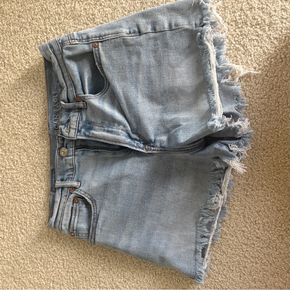 Light Blue Denim Cutoff Shorts
